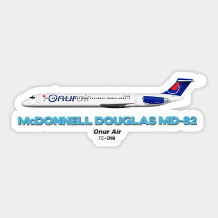 McDonnell Douglas MD-82 - Onur Air Sticker